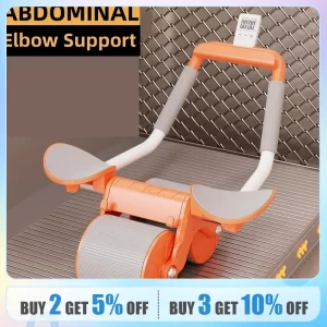 AB Roller Wheel Automatic Rebound Abdominal Muscle Training Push-up Abdominal Roll Elbow Flat Plate Home Fitness Exercise